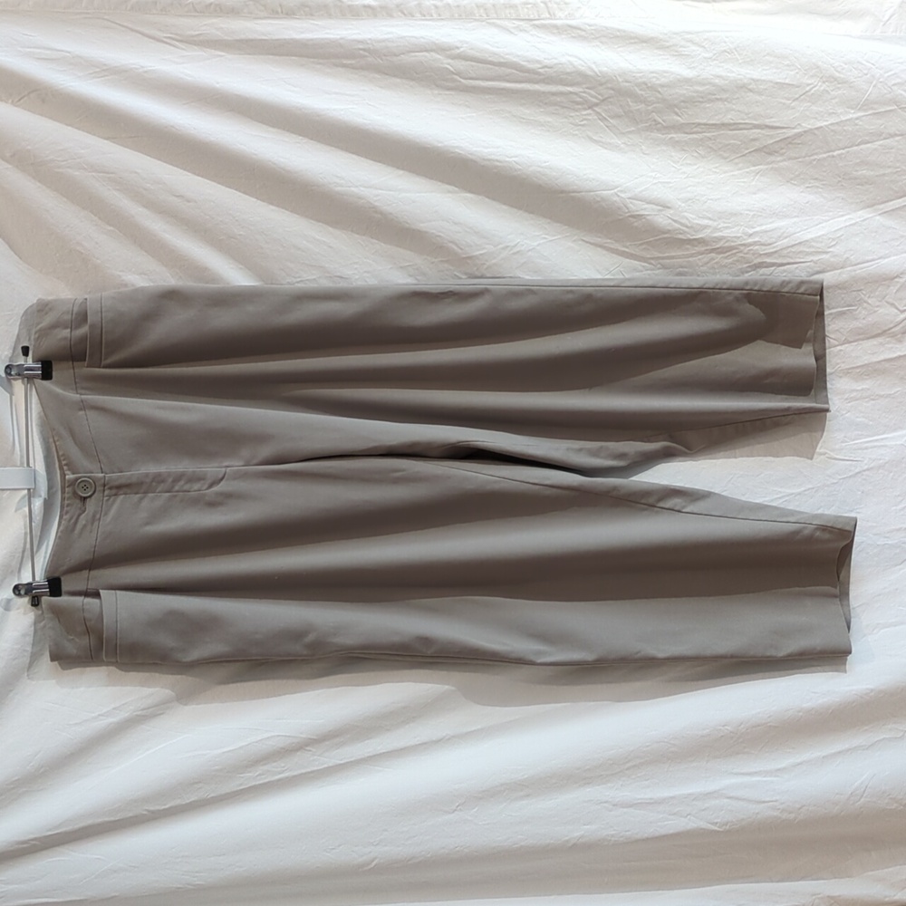 Talbots | Stretch Woven Pants Neutral Greige Color | 14W Petite